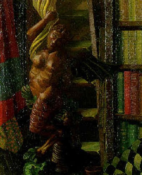 The Winged She-faun Oil Painting by Charles Ginner