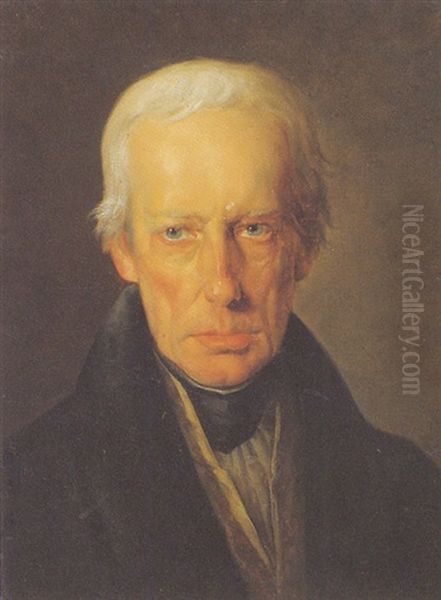 Kaiser Franz I. Von Osterreich Oil Painting by Josef Ginovsky