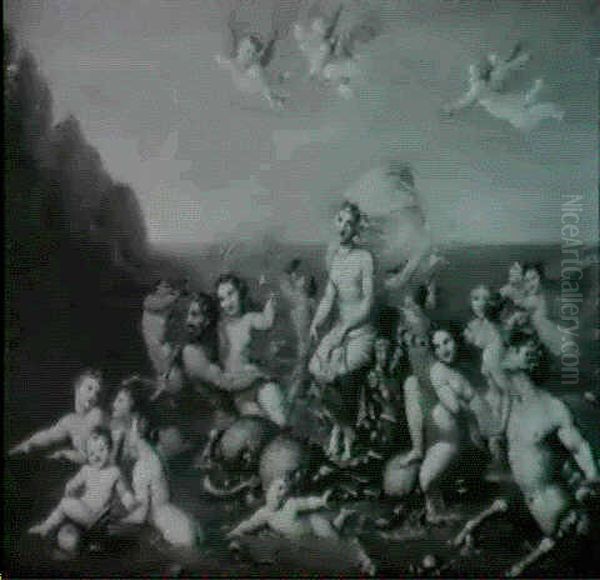 Il Trionfo Di Galatea Oil Painting by Gaetano Gioia