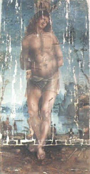 Saint Sebastian Oil Painting by Niccolo (Ursino Veronensis) Giolfino the Younger