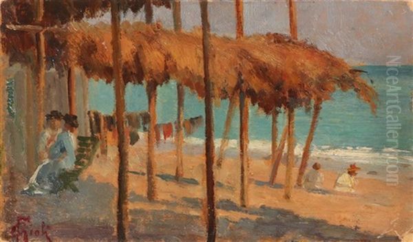 Viareggio Oil Painting by Francesco Gioli