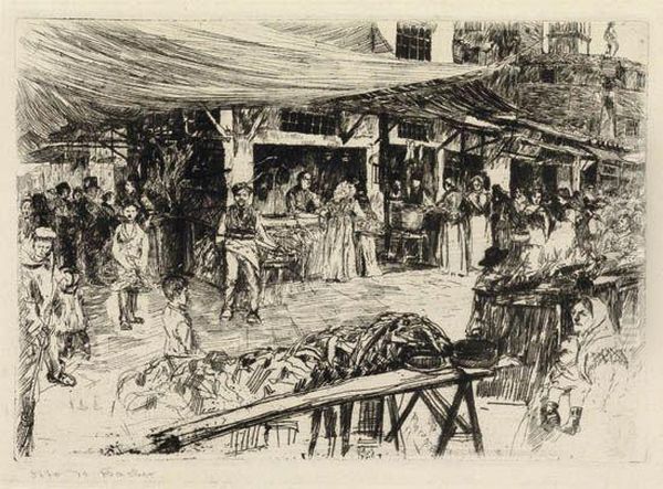 The Old Market by Otto (Henry) Bacher