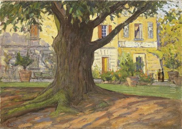 Casa Del Pittore A Fauglia Oil Painting by Luigi Gioli