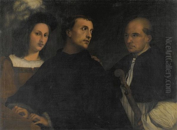 The Three Ages Of Man Oil Painting by  Giorgione