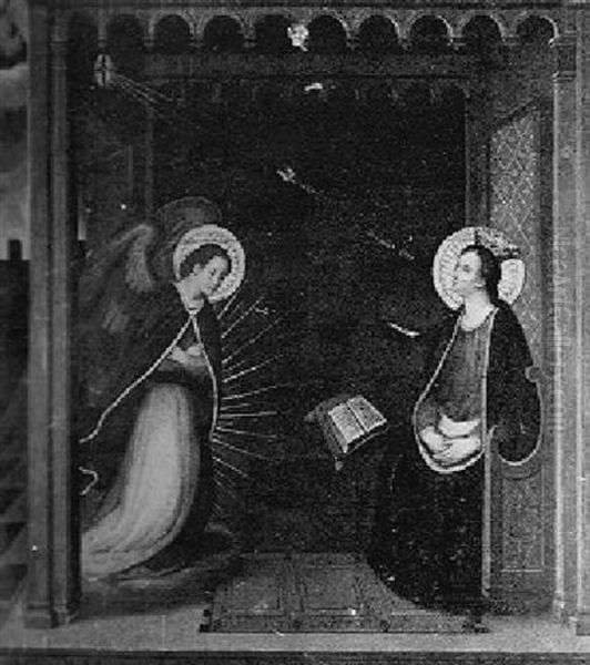 The Annunciation Oil Painting by  Giotto