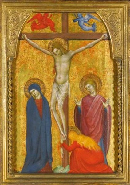 The Crucifixion Oil Painting by (Giovanni di Jacopo di Guido da Giovanni da Milano