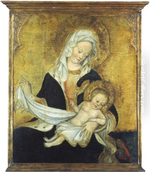 Madonna Dell'umilta Oil Painting by (Giovanni di Jacopo di Guido da Giovanni da Milano