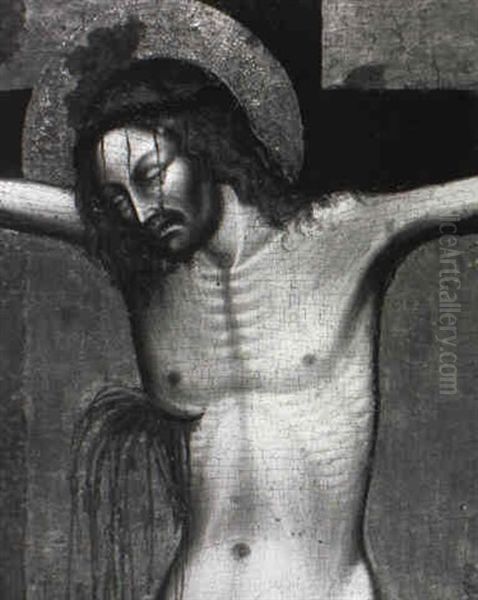 Christ On The Cross Oil Painting by  Giovanni da Modena