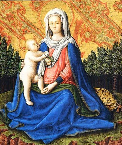 Madonna Dell'umilta Oil Painting by  Giovanni d'Alemagna