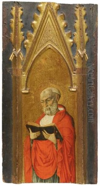 Saint Jerome (from Altarpiece) Oil Painting by Matteo Di Giovanni