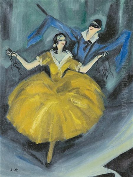 Dancers Oil Painting by Charles (Felix) Gir