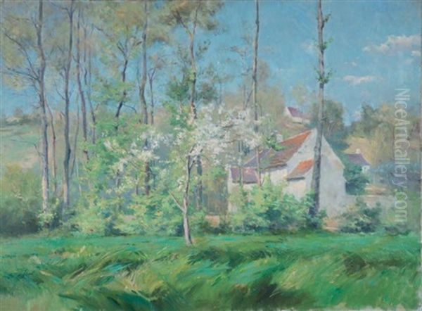 Printemps En Touraine Oil Painting by Leon Giran-Max