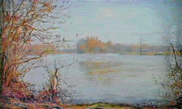 Rivage Du Bord De Loire Oil Painting by Leon Giran-Max