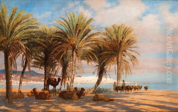 Vue D'alger Oil Painting by Albert Girard