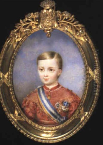 Don Alfonso, Prince Of The Asturias Oil Painting by Ernest Joseph Girard