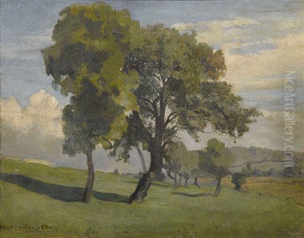 Environs D'epagnier Oil Painting by Edouard-Henri Girardet