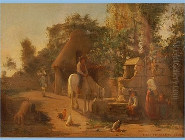 Untitled Oil Painting by Edouard-Henri Girardet