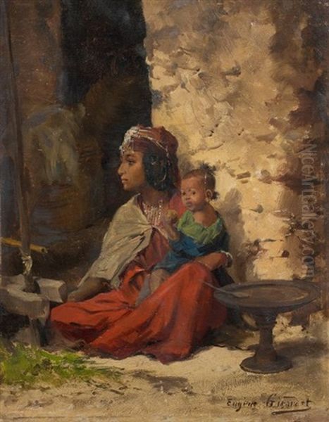 Maternite Oil Painting by Eugene Alexis Girardet