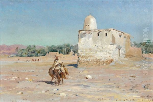 L'anier, Biskara, Sidi Sersour Oil Painting by Eugene Alexis Girardet