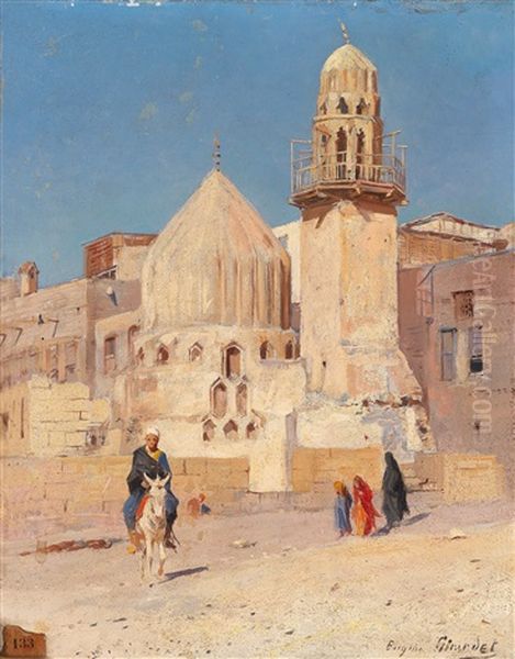 Vor Der Moschee Oil Painting by Eugene Alexis Girardet