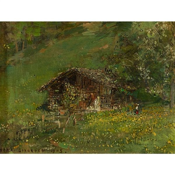 Bauernhaus Oil Painting by Henri Girardet