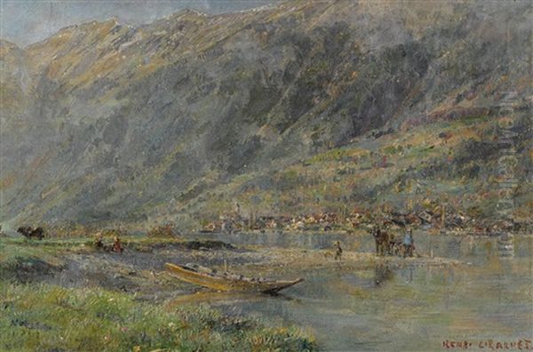 Blick Auf Brienz Oil Painting by Henri Girardet