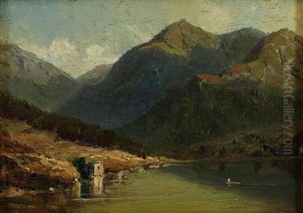 Landscape From Brienzersee Oil Painting by Karl Girardet