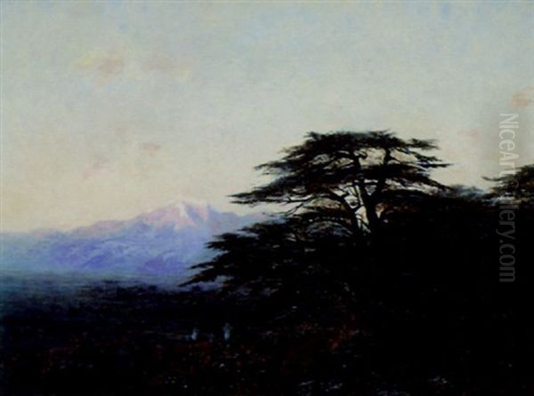 Ceremonie Sous Les Cedres Du Liban Oil Painting by Karl Girardet