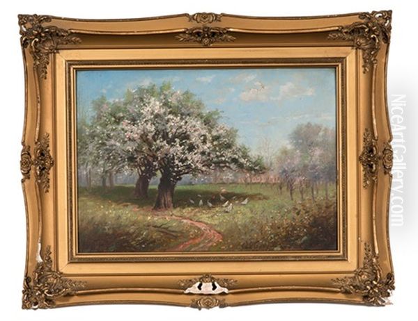 Indiana Landscape Oil Painting by Frank Joseph Girardin