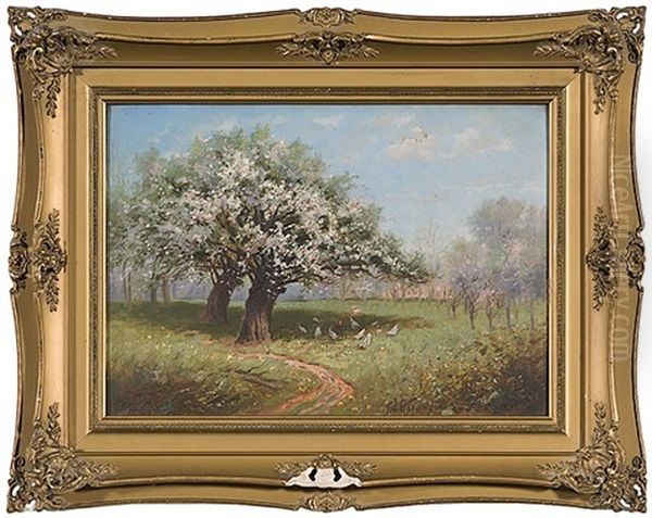 Indiana Landscape Oil Painting by Frank Joseph Girardin