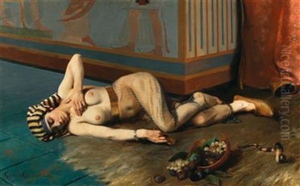 The Death Of Cleopatra by Georges-Marie-Julien Girardot