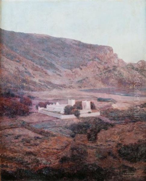 Sidi Oucha Pres De Nemours (algerie) Oil Painting by Louis Auguste Girardot