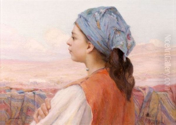 Jeune Fille De Tetouan by Louis Auguste Girardot