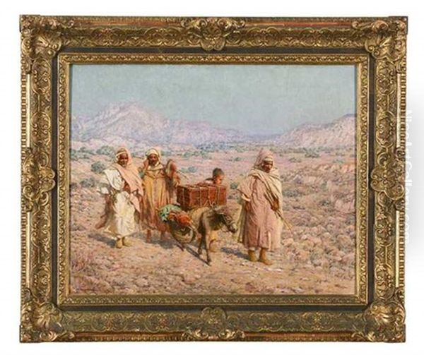 Retour Vers Le Village Oil Painting by Louis Auguste Girardot