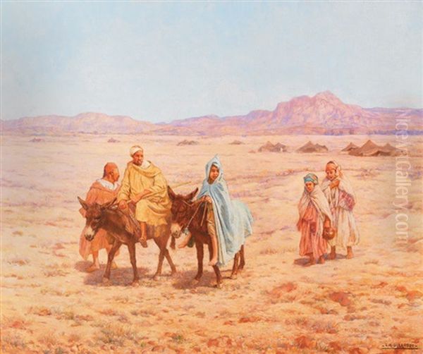 Le Campement Oil Painting by Louis Auguste Girardot