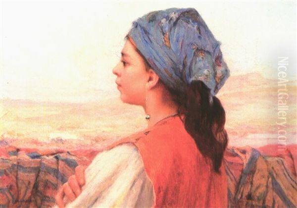 Jeune Fille De Tetouan Oil Painting by Louis Auguste Girardot