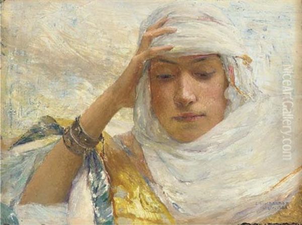 Contemplation Oil Painting by Louis Auguste Girardot