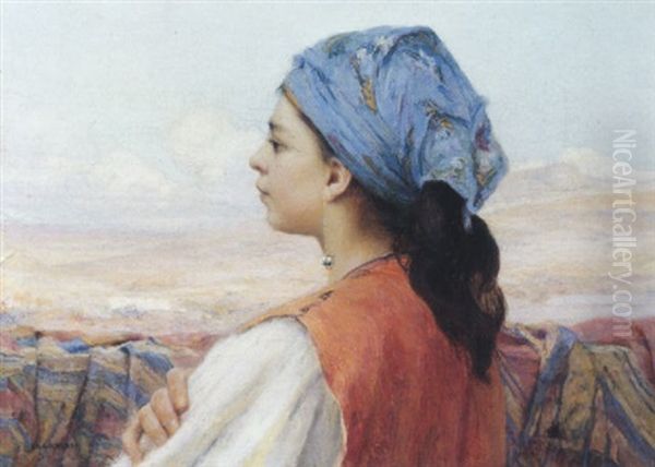 Belle Marocaine De Tetouan Oil Painting by Louis Auguste Girardot