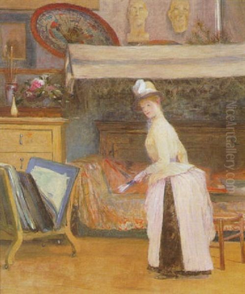 L'atelier Oil Painting by Louis Auguste Girardot