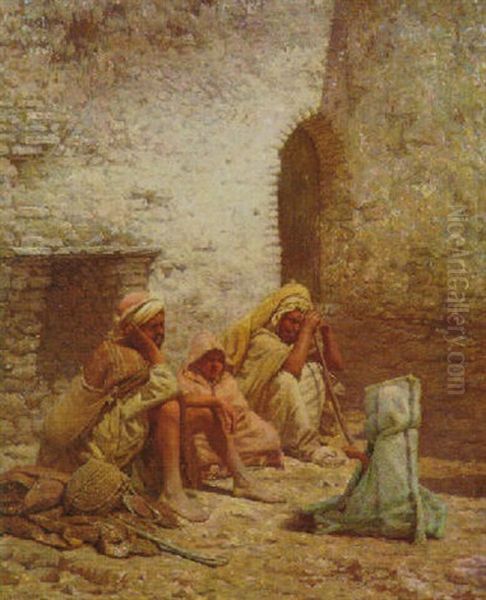 Le Repos Oil Painting by Louis Auguste Girardot