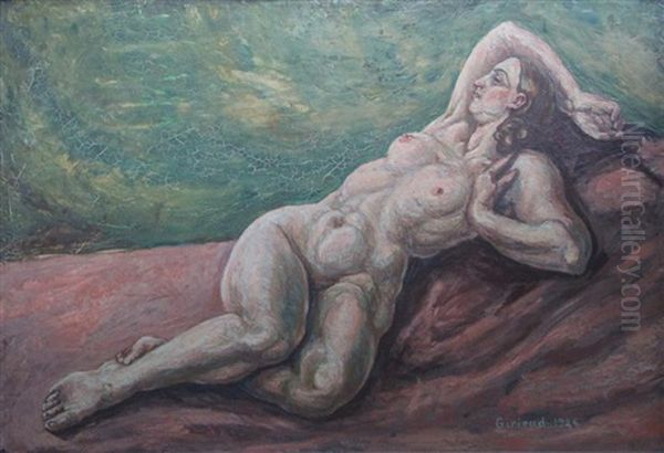 Femme Nue Allongee Oil Painting by Pierre Paul Girieud