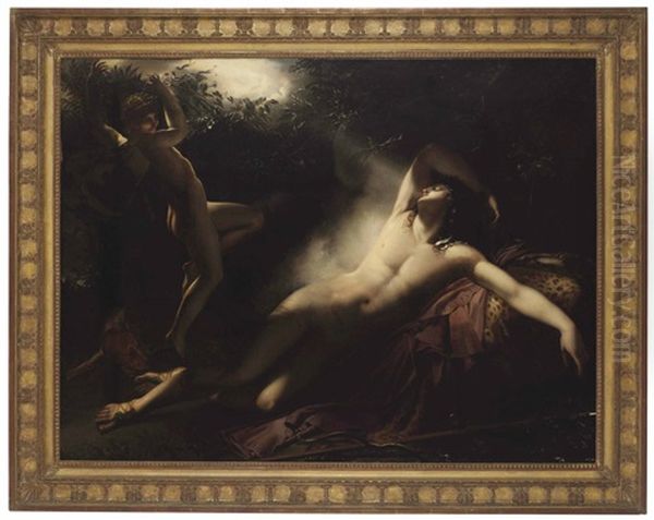 The Sleep Of Endymion Oil Painting by Anne-Louis Girodet de Roucy-Trioson