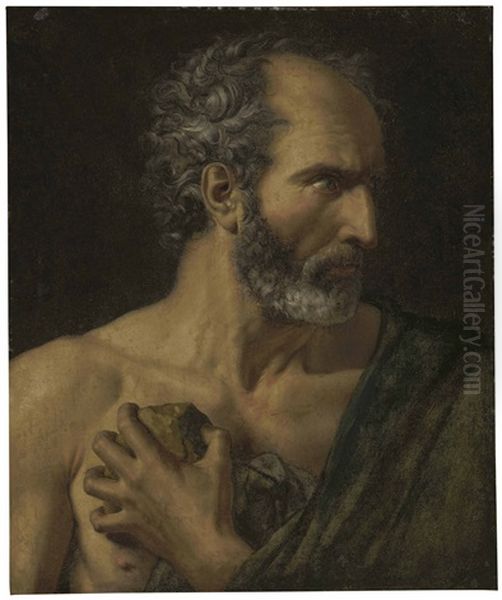 Saint Jerome Oil Painting by Anne-Louis Girodet de Roucy-Trioson