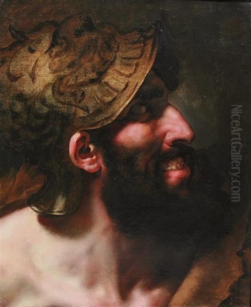 Capanee, Tete Dite Dite Du Blasphemateur Oil Painting by Anne-Louis Girodet de Roucy-Trioson