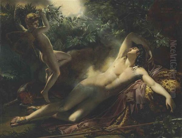 The Sleep Of Endymion Oil Painting by Anne-Louis Girodet de Roucy-Trioson