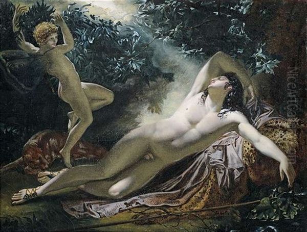 Der Schlaf Des Endymion Oil Painting by Anne-Louis Girodet de Roucy-Trioson