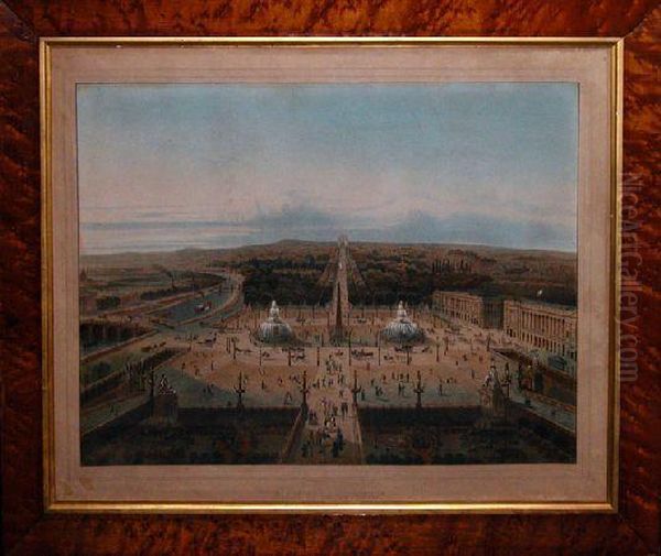 Place De La Concorde Oil Painting by John Bachmann