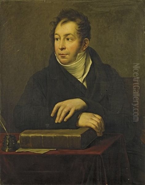 Portrait De Jacques Maximilien Benjamin Binsse, Comte De Saint-victor Oil Painting by Anne-Louis Girodet de Roucy-Trioson