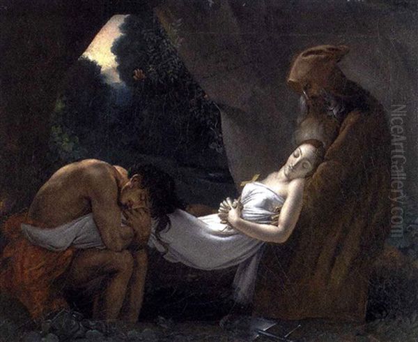 Atala Au Tombeau by Anne-Louis Girodet de Roucy-Trioson