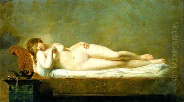 Psyche Asleep Oil Painting by Anne-Louis Girodet de Roucy-Trioson